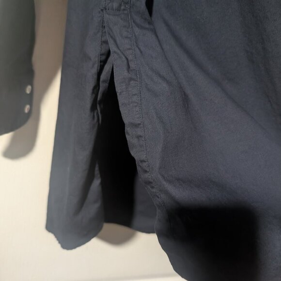 Pink Tartan | Ruffle Collar Tunic In Navy - Picture 7 of 9